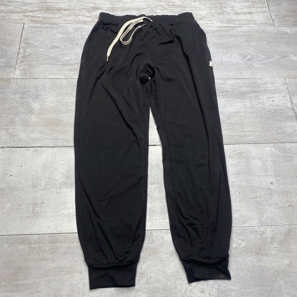 Vuori Performance Joggers Mens Small Black Drawstring Athletic Tapered Pants